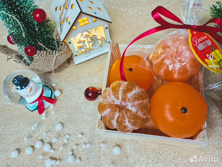 Мыло ручной работы мандарин