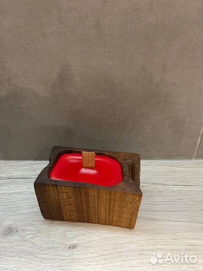 Свеча в дереве ручная работа