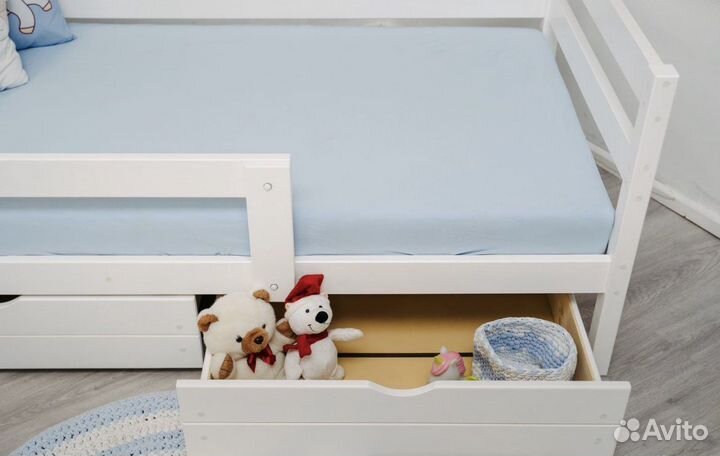 Подростковая стильная кроватка, сосна 160/80см