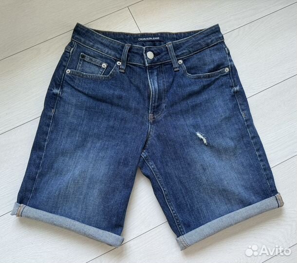 Шорты джинсовые calvin klein jeans, 25, оригинал