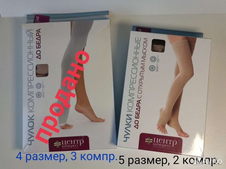 Компрессионные чулки новые