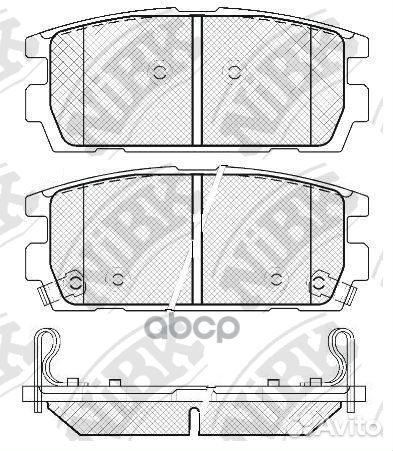 Колодки тормозные дисковые зад PN0098 NiBK