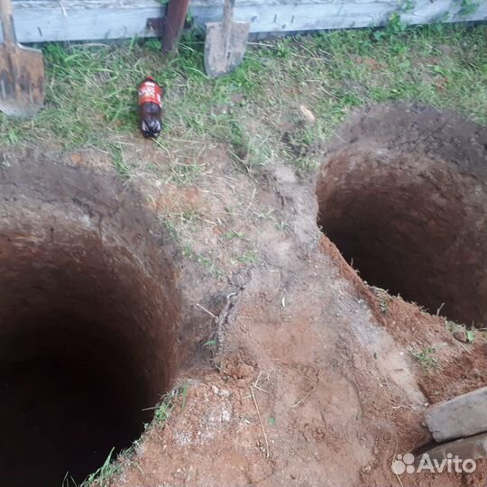 Септик канализация сливная из жби колец