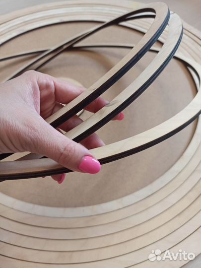 Круги, основа, кольца из фанеры