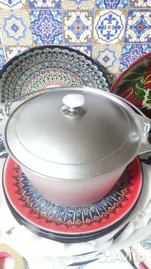 Котелок алюминиевый походный с крышкой