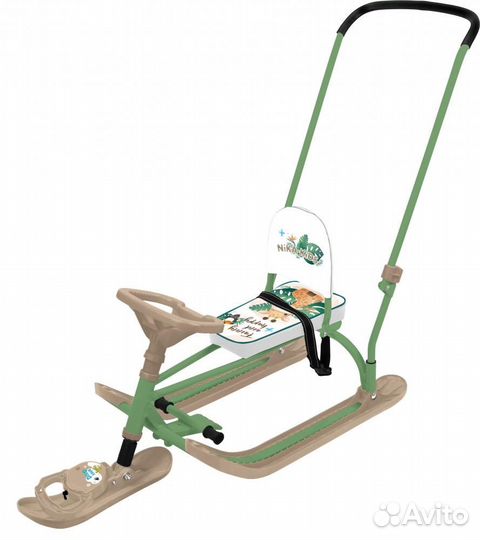 Снегокат Nika Ника Twiny 2+ со спинкой