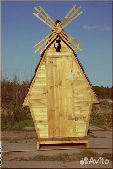Дачный туалет с кошкой юэр 328
