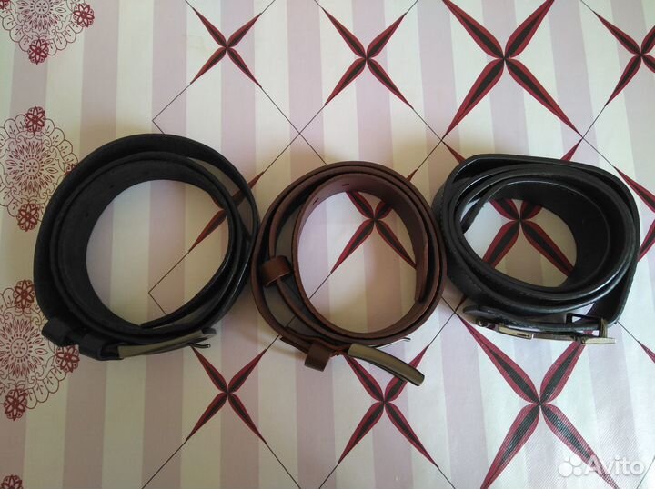 Мужской кожаный ремень