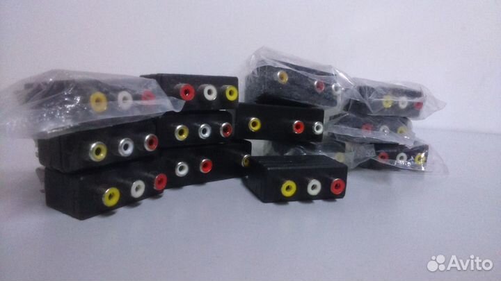 Переходники scart - 3 RCA (тюльпан-гнёзда)