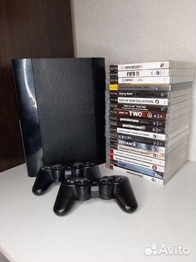 Playstation 3 Super Slim + много игр, гарантия
