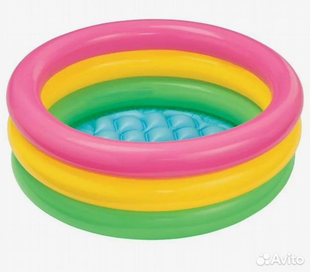 Бассейн детский надувной 61х22 см,надувное дно