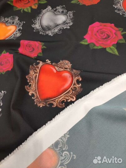 Черный графит ткань Ниагара Софт Принт