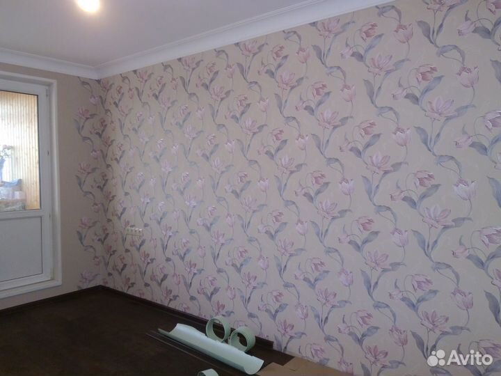 Поклейка обоев, шпаклёвка, малярные работы