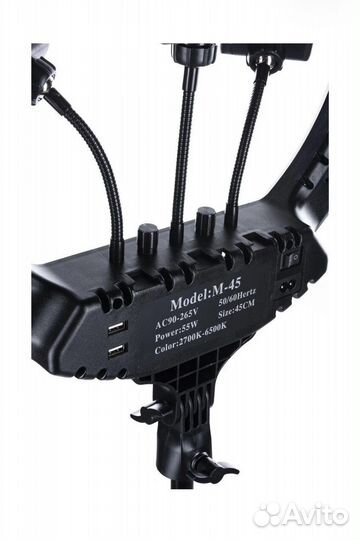 Кольцевая лампа 45 см со штативом и пультом rl-18