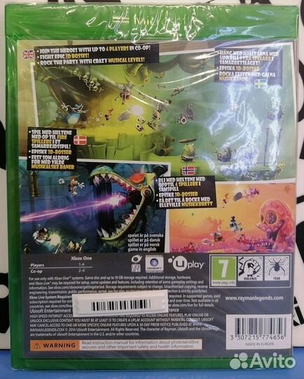 Rayman Legends Xbox one New