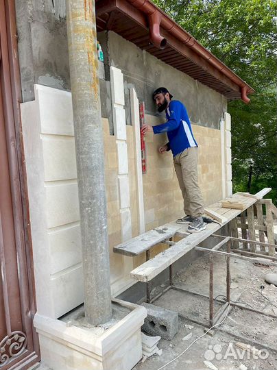Облицовка дагестанским камнем