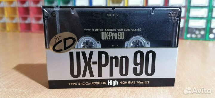 Аудиокассета sony UX-PRO 90 B 1989