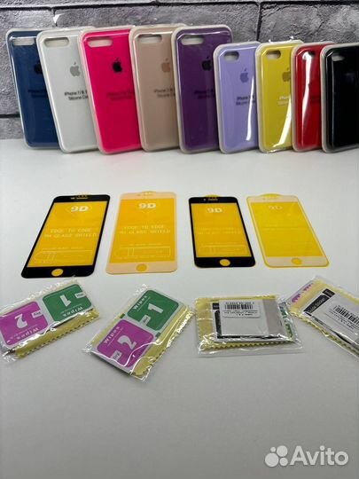Чехол и стекло на iPhone SE/8/7