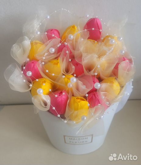 Букет цветов из мыла