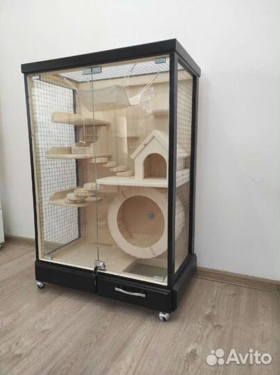 Витрина клетка для шиншиллы, дегу, бурундука, и др