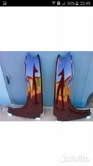 Крыло левое 2113 2114 2115 портвейн