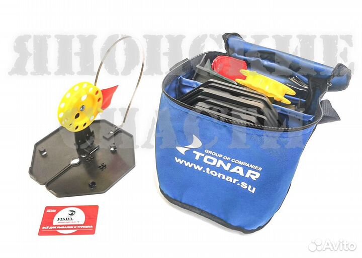 Набор жерлиц на подставке жз-05 (d-210мм.катушка)