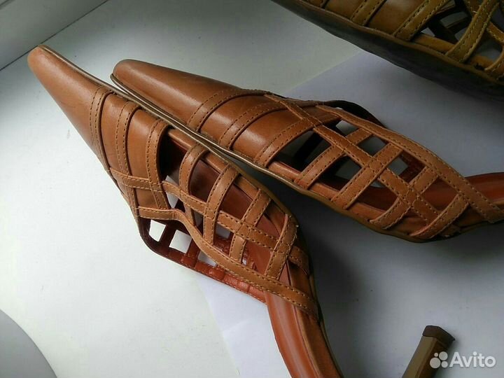 Босоножки Шлепки 38-39 лёгкие кожа
