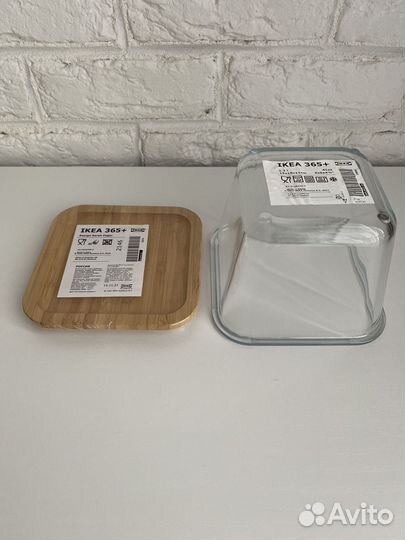 Стеклянный контейнер IKEA 365+ с крышкой