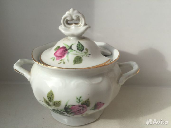 Винтажная сахарница Польша красивая