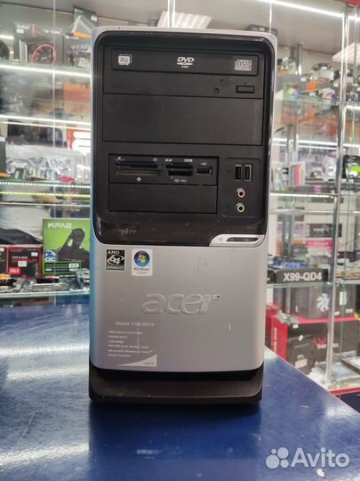 Корпус acer Aspire mATX + DVD привод + карт-ридер
