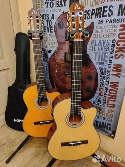 Классическая гитара с подключением 39