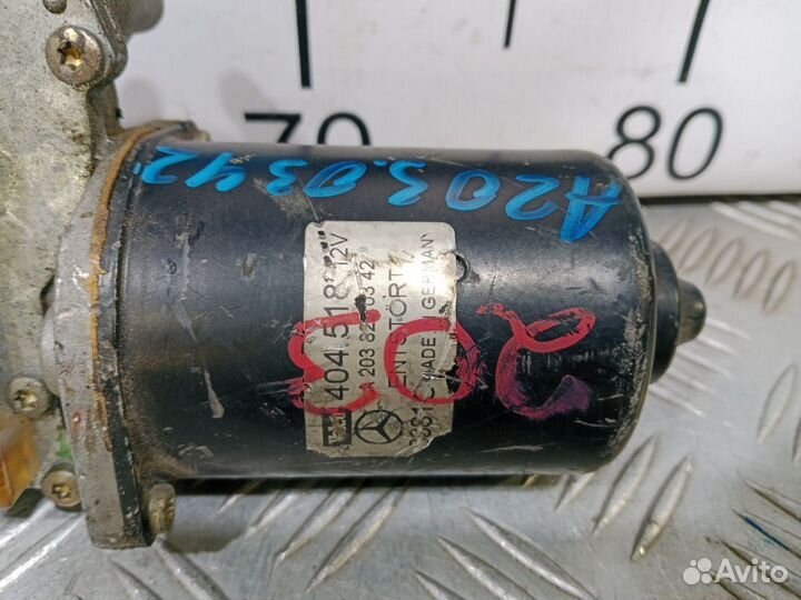 Б/У Моторчик стеклоочистителя передний Merc#003