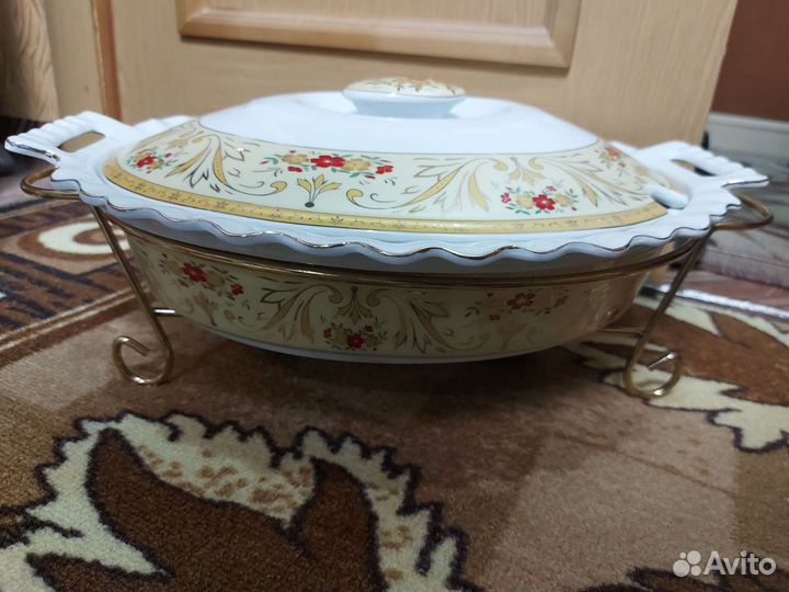 Мармит (утятница) новая с подогревом от свеч