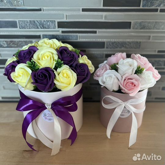 Букет из мыльных роз на 1 сентября