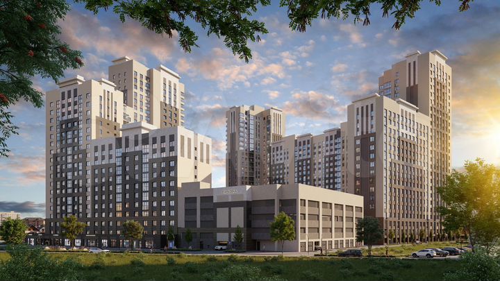 3-к. квартира, 89,1 м², 12/25 эт.