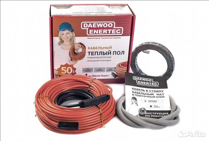 Двухжильный кабельный тёплый пол daewoo enertec