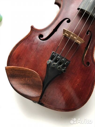 Скрипка мастеровая с двойным усом 4/4 и чехлом