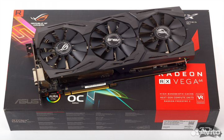 Asus AMD Radeon RX vega 64 strix обмен с доплатой