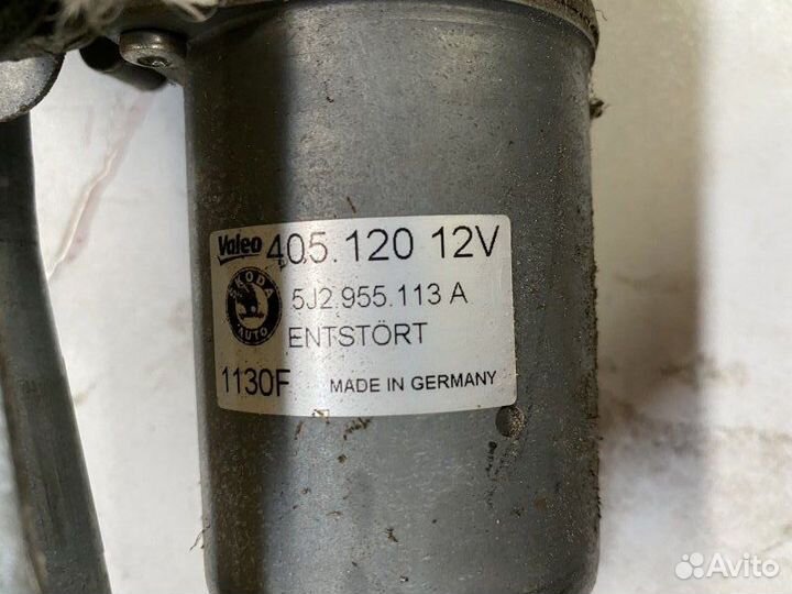 Мотор дворников Skoda Fabia хэтчбек 1.2 2010