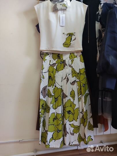 Комплект брюки кюлоты топ