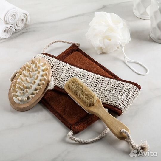 Набор банный, 4 предмета