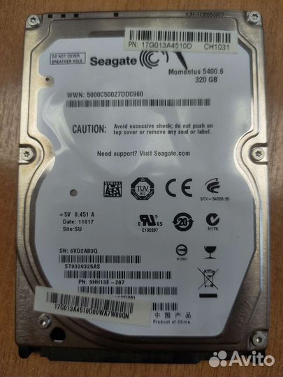 Жесткий диск Seagate 320 Gb