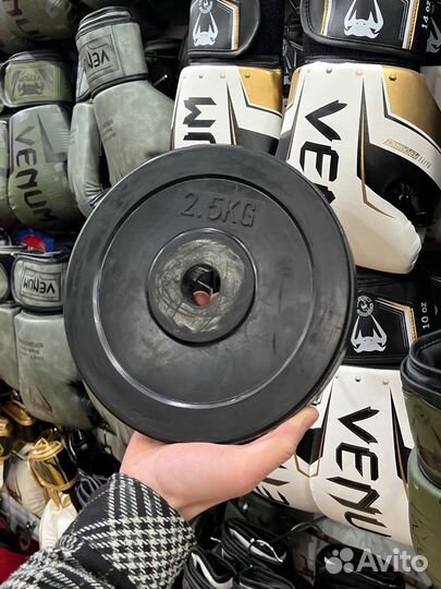 Спортивные блины диски для штанги гантели
