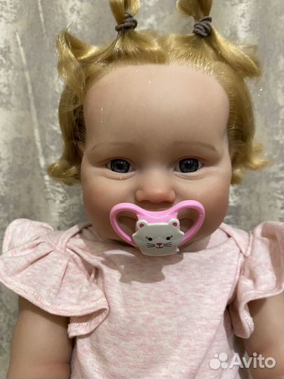 Кукла реборн девочка с волосами молд Медди