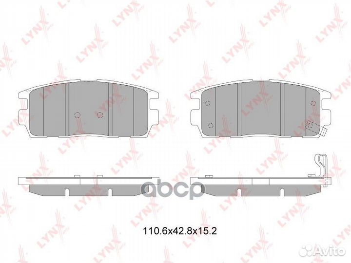 Колодки торм. диск. задн. BD-1817 lynxauto
