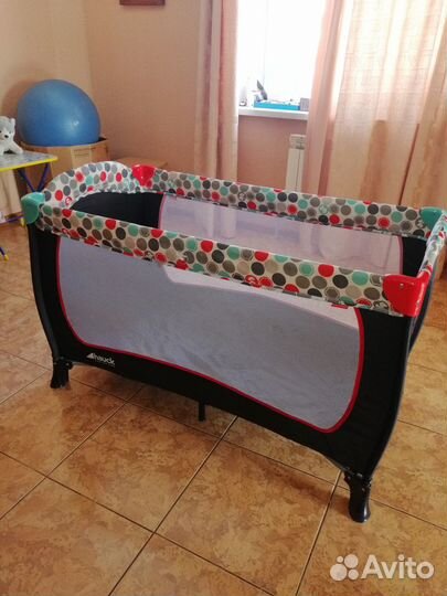 Детская кровать манеж + ходунки в подарок