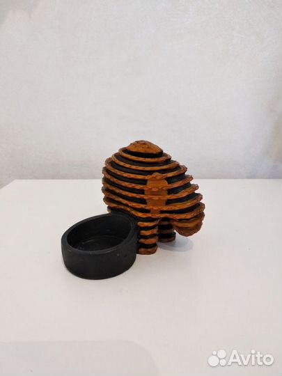 Подсвечник для греющей свечи в форме слоника