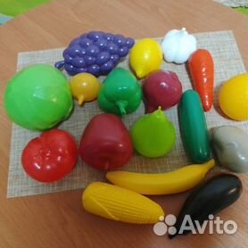 Мягкие игрушки фрукты и овощи из Биллы