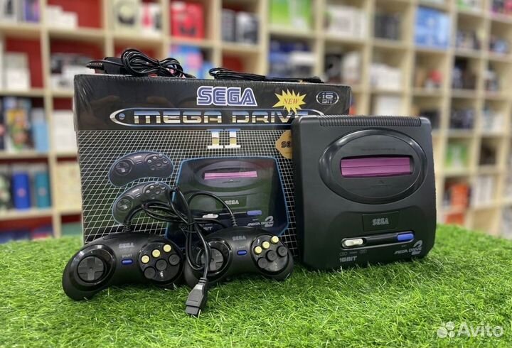 Игровая приставка Sega Mega Drive 2 с играми