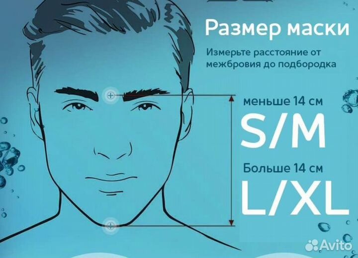 Полнолицевая маска для снорклинга